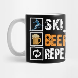 Ski Beer Repeat Mug